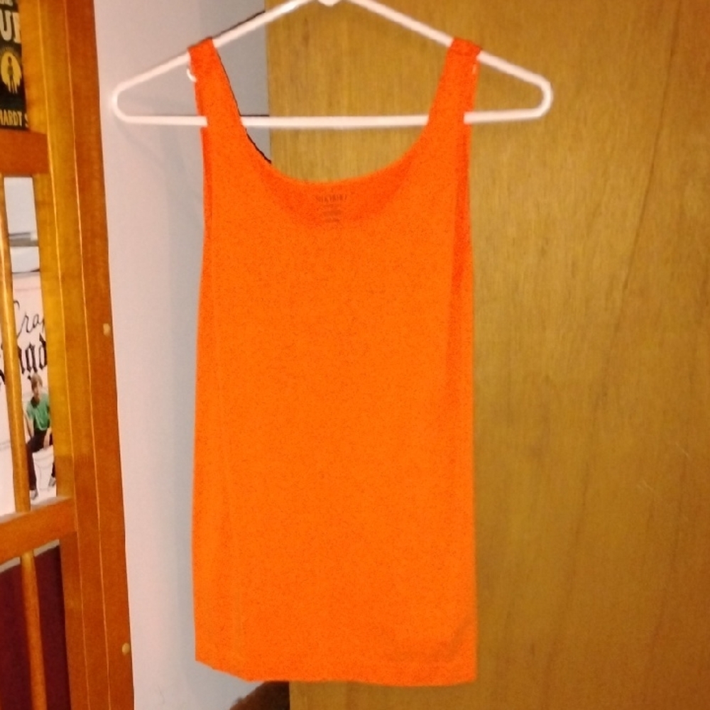Nikibiki Bright Orange Scoop Neck Tank Top